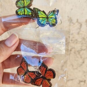 Colorful Butterfly Earrings Set